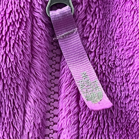 North Face Purple Fleece Girls Size 7/8 - Picture 3 of 5